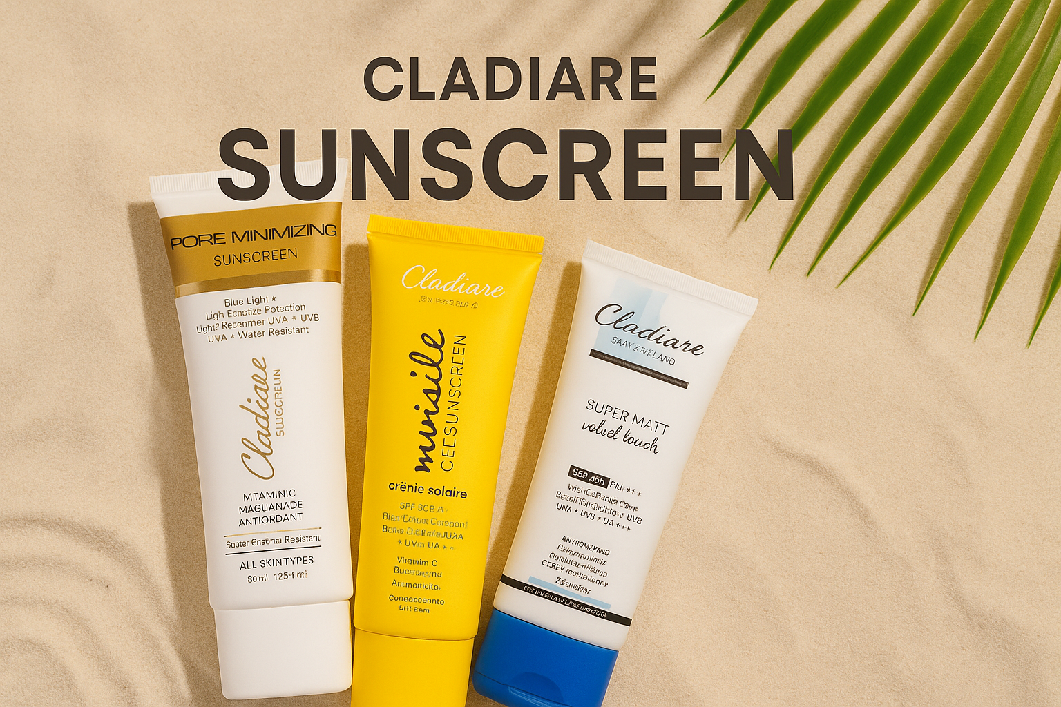Cladiare Premium Skincare Collection | Facewash, Sunscreen & Treatments