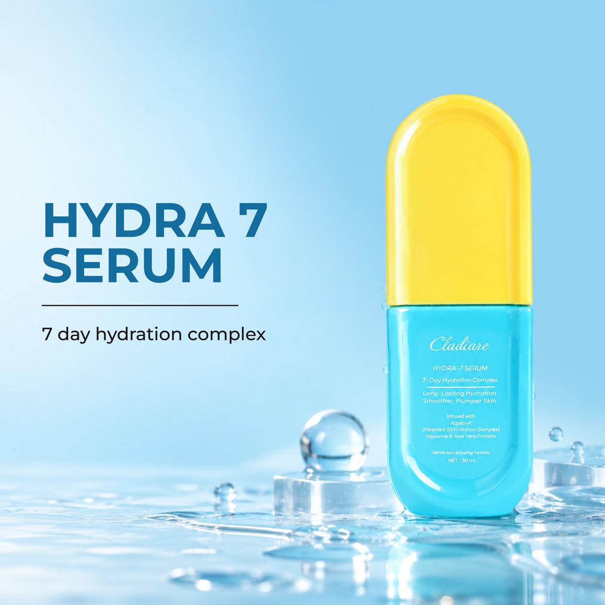 Cladiare Hydra 7 Hydration Serum with Aquaxyl