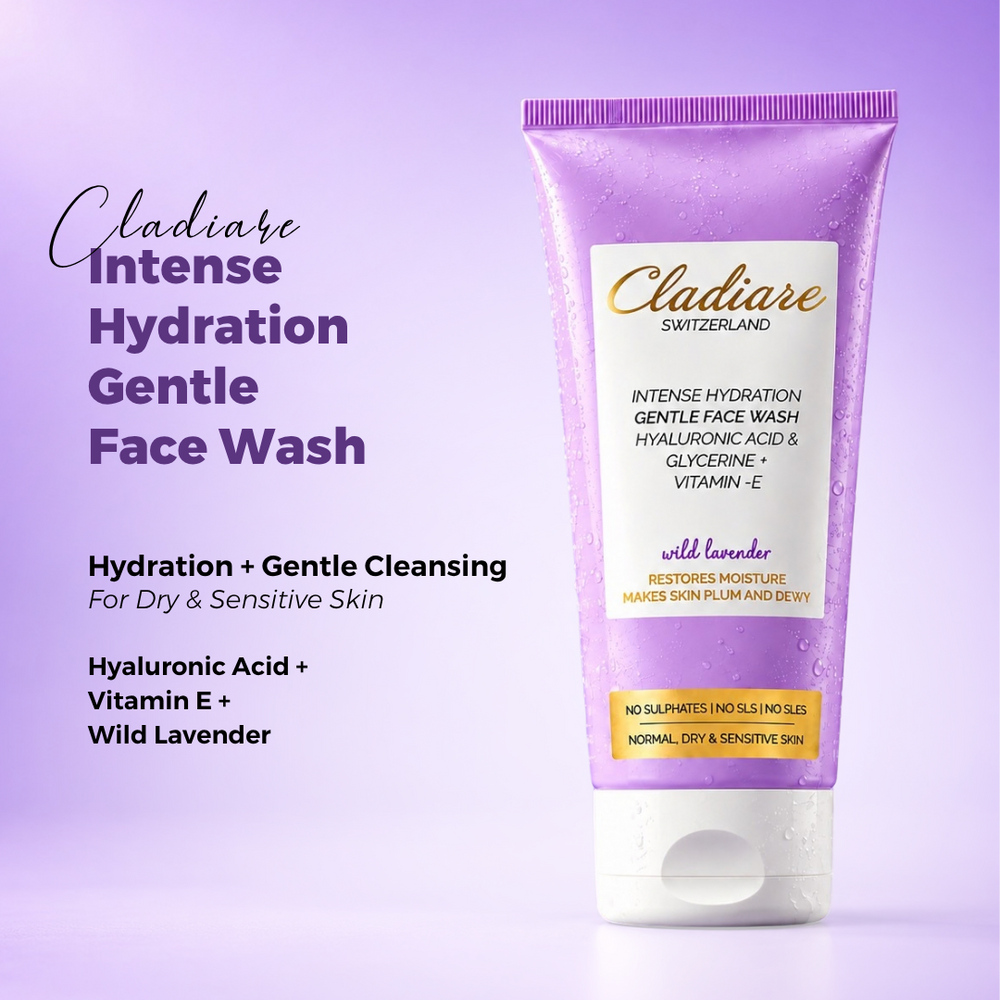 Cladiare Intense Hydration Gentle Face Wash - Wild Lavender 100ml