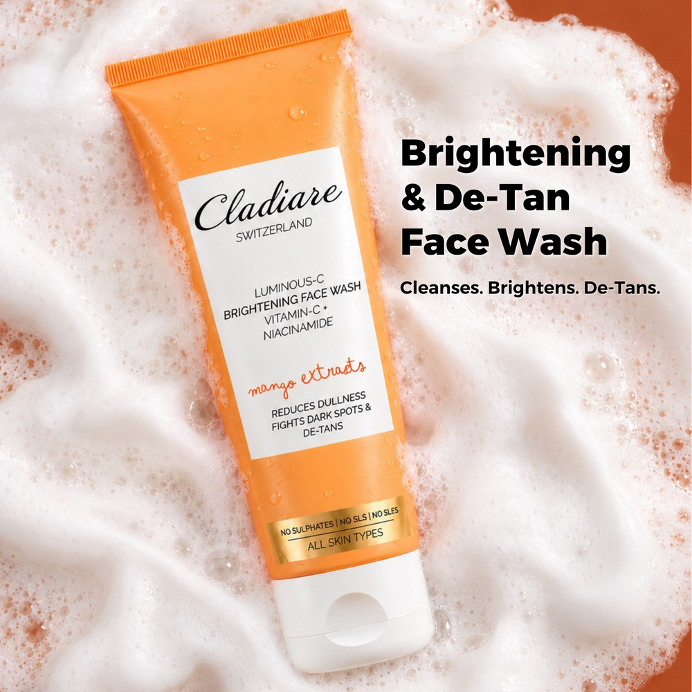 Cladiare Brightening & De-Tan Face Wash 100ml