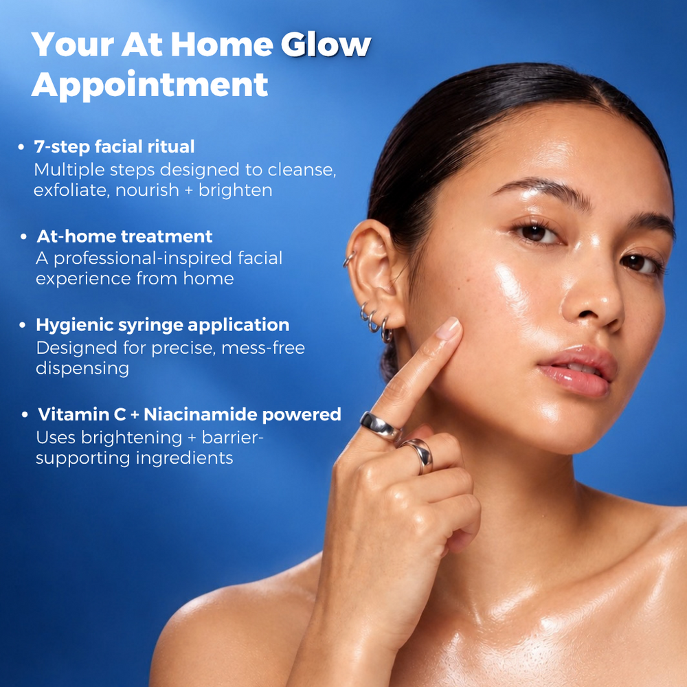 Cladiare Pro Glow Advanced Brightening 7-Step Facial Kit with Vitamin C for at-home glow