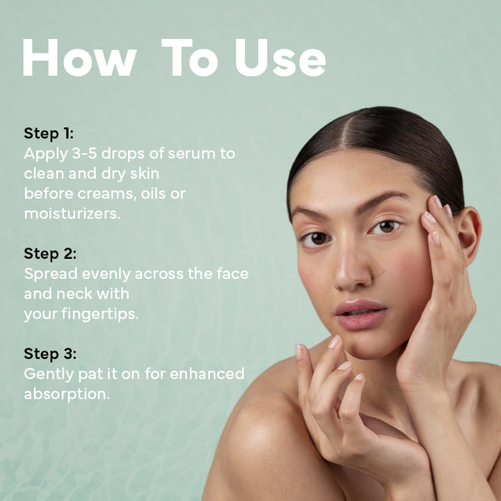 How to Use - Hyaluronic Acid Face Serum - Hydro Boost Face Serum - Cladiare Switzerland