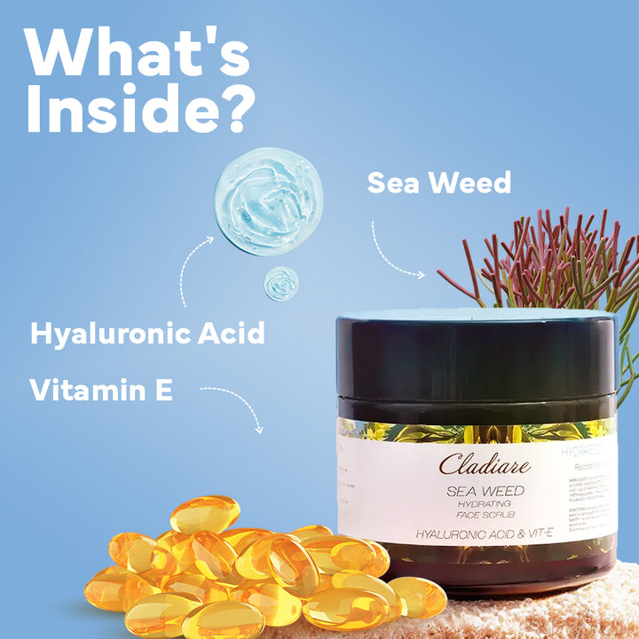 Ingredients - Seaweed Hydrating Scrub - Cladiare Seaweed Hydrating Scrub - Cladiare Switzerland