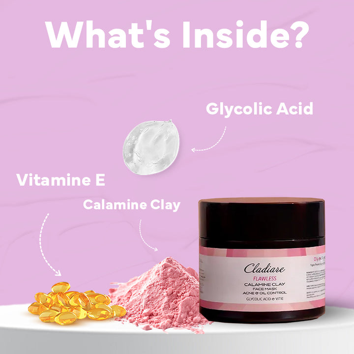 Ingredients Calamine Clay Face Mask - Cladiare Calamine Clay Face Mask - Cladiare Switzerland