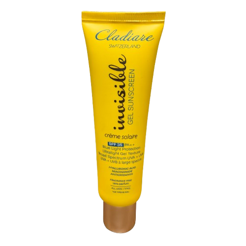 Cladiare Invisible Gel Sunscreen SPF 35 PA++ – Lightweight, Hydrating, Vitamin E & Niacinamide | Broad-Spectrum UV Protection