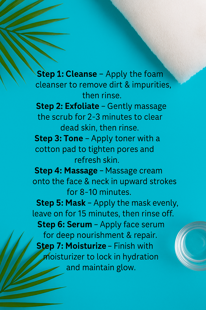 Cladiare_Switzerland_Intense_Hydration_Facial_Kit - 7 steps
