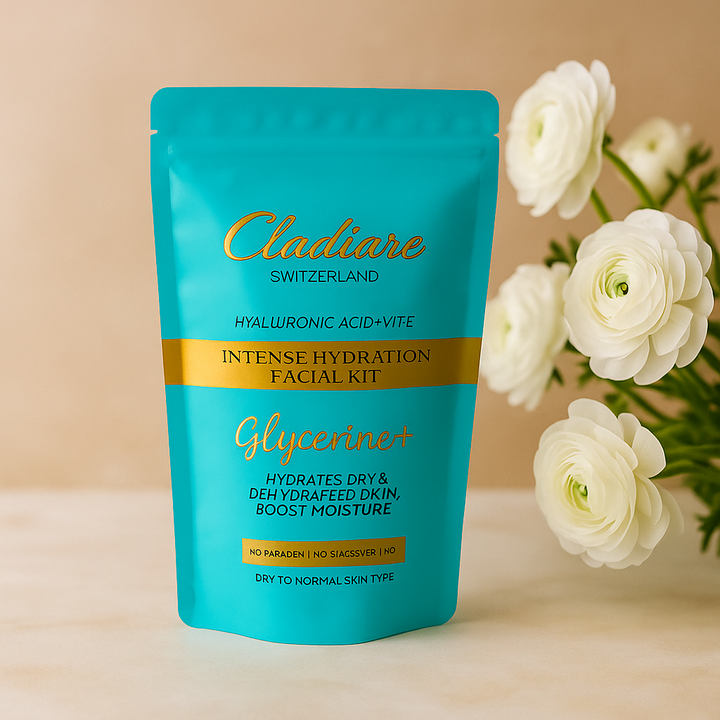 Cladiare Switzerland – Intense Hydration Facial Kit (With Hyaluronic Acid + Vitamin E)