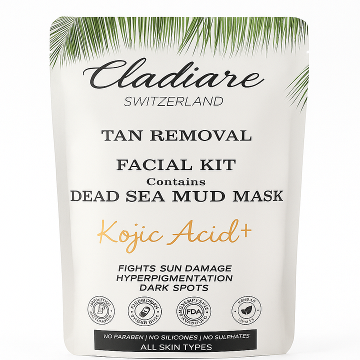 Cladiare Tan Removal Facial Kit for Clear & Even-Toned Skin