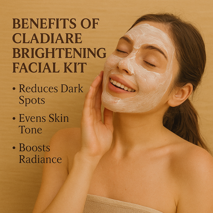 Cladiare Vitamin E+ Instant Glow Facial Kit benefits
