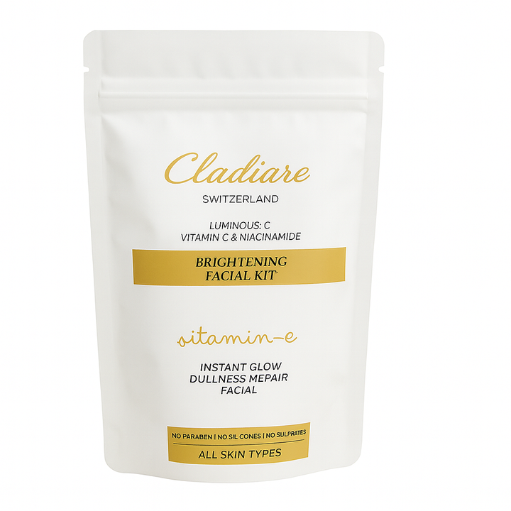 Cladiare Vitamin E+ Instant Glow Facial Kit, White