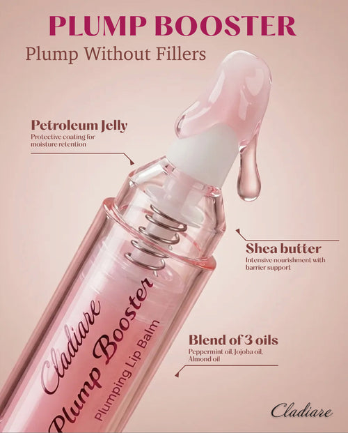 Plump Booster Lip Balm | Instant Fuller and Glossier Lips | Perfect for Daily Use | Shea Butter Almond Oil Jojoba Oil