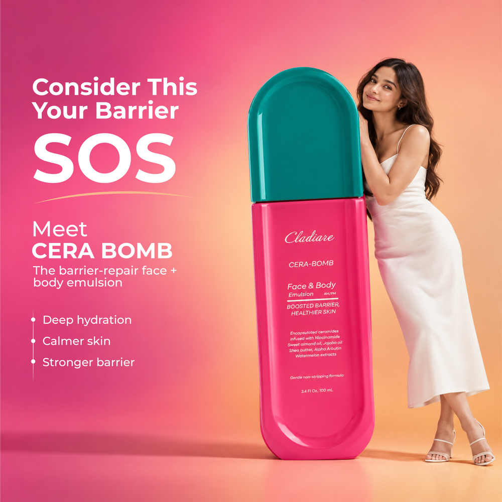 Cladiare Cera Bomb Ceramide Moisturizer 100ml face and body emulsion for all skin types